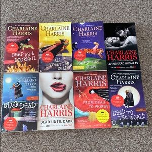 Bundle of 8 true blood books by Charlaine Harris